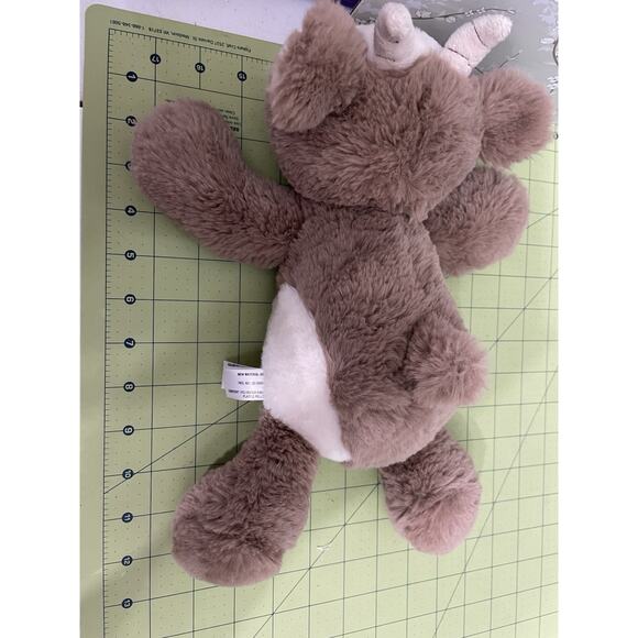 Aurora Flopsie Gemini Goat Plush Brown Huggable Lovey Stuffed Animal 12 Inch - Picture 11 of 12